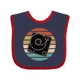 thumbnail image 1 of Inktastic Turn Table Record Player Retro Boys or Girls Baby Bib, 1 of 4