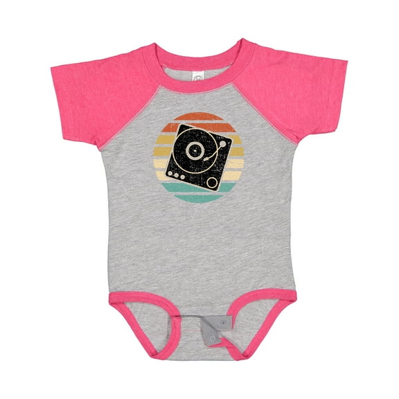 Inktastic Turn Table Record Player Retro Boys or Girls Baby Bodysuit