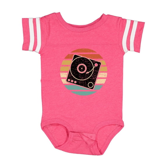 Inktastic Turn Table Record Player Retro Boys or Girls Baby Bodysuit