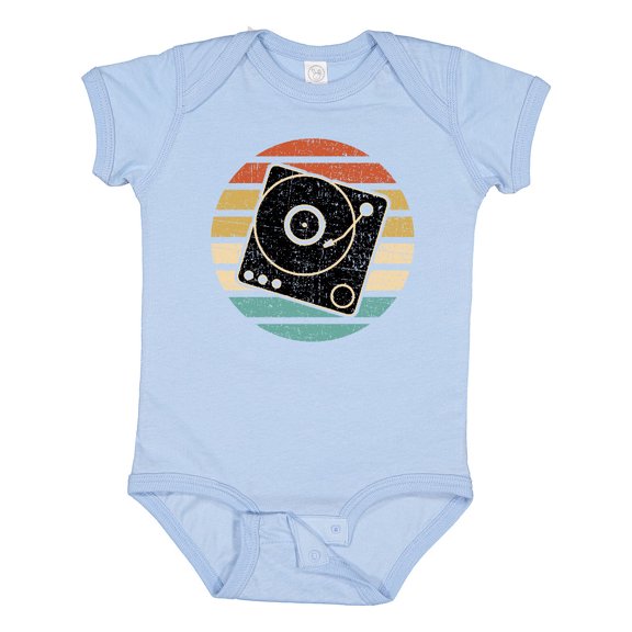 Inktastic Turn Table Record Player Retro Boys or Girls Baby Bodysuit