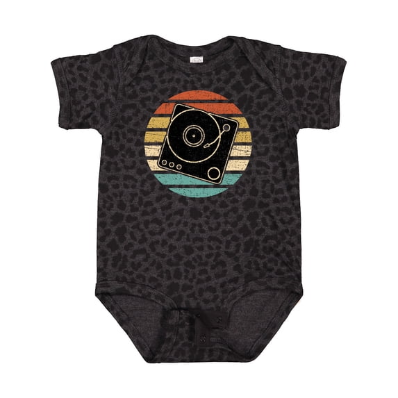 Inktastic Turn Table Record Player Retro Boys or Girls Baby Bodysuit
