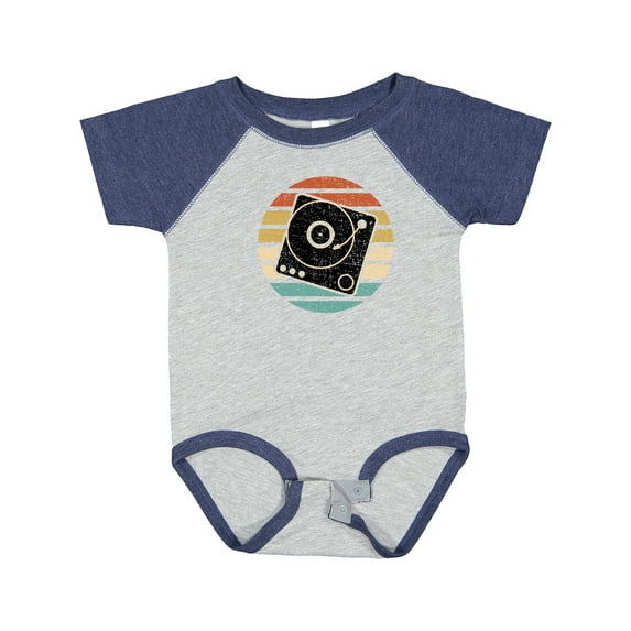 Inktastic Turn Table Record Player Retro Boys or Girls Baby Bodysuit