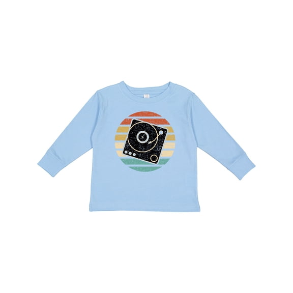Inktastic Turn Table Record Player Retro Boys or Girls Long Sleeve Toddler T-Shirt