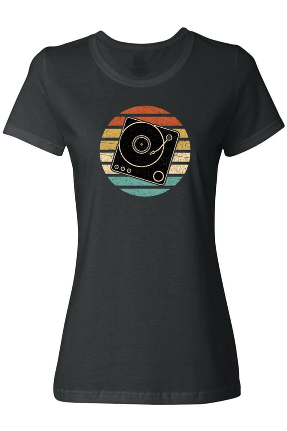 Turn Table Record Player Retro Women's T-Shirt