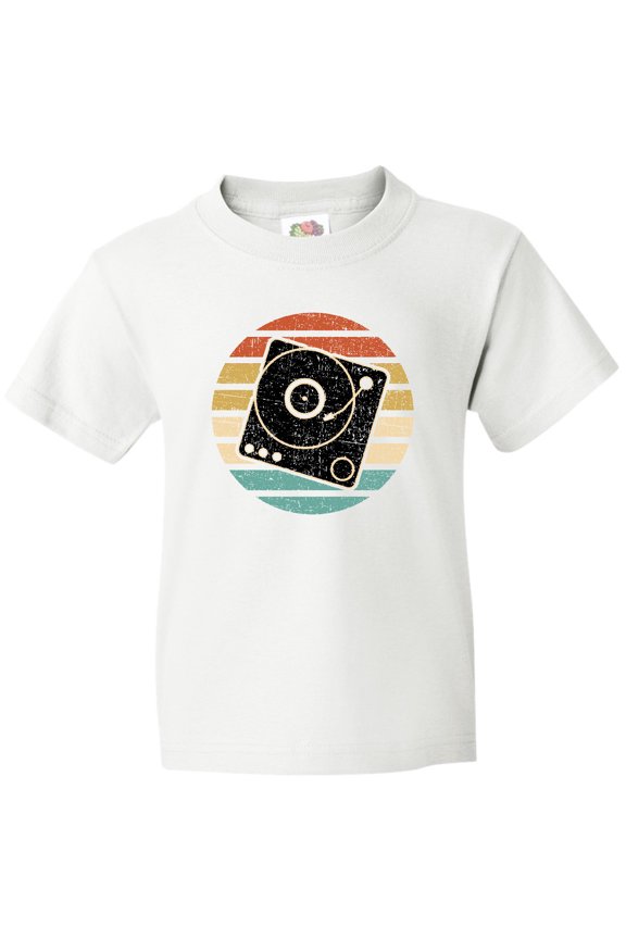 Turn Table Record Player Retro Youth T-Shirt