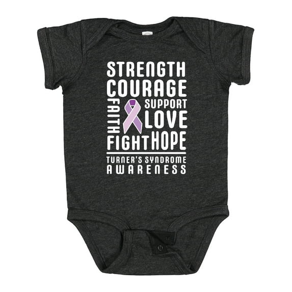 Inktastic Turners Syndrome Awareness Strength Courage Support Boys or Girls Baby Bodysuit