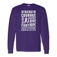 thumbnail image 1 of Inktastic Turners Syndrome Awareness Strength Courage Support Long Sleeve T-Shirt, 1 of 5