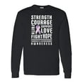 thumbnail image 1 of Inktastic Turners Syndrome Awareness Strength Courage Support Long Sleeve T-Shirt, 1 of 5