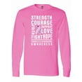 thumbnail image 1 of Inktastic Turners Syndrome Awareness Strength Courage Support Long Sleeve T-Shirt, 1 of 5