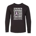 thumbnail image 1 of Inktastic Turners Syndrome Awareness Strength Courage Support Long Sleeve Youth T-Shirt, 1 of 5