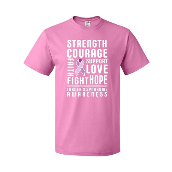 Inktastic Turners Syndrome Awareness Strength Courage Support T-Shirt