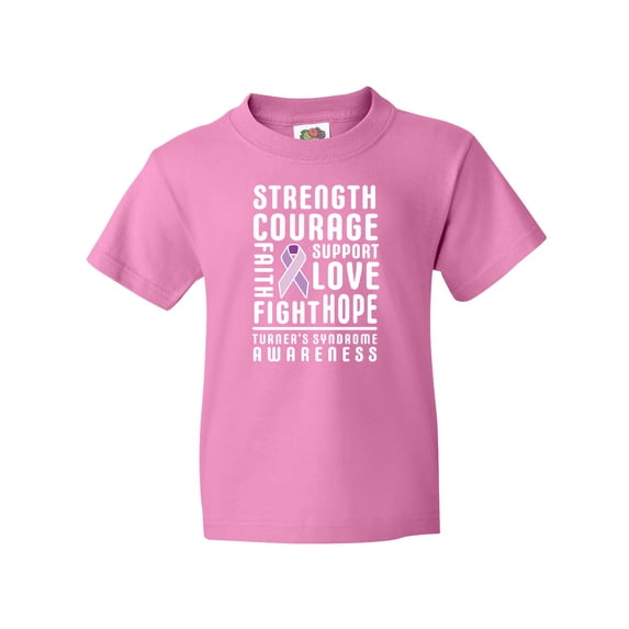 Inktastic Turners Syndrome Awareness Strength Courage Support Youth T-Shirt