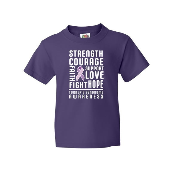 Inktastic Turners Syndrome Awareness Strength Courage Support Youth T-Shirt