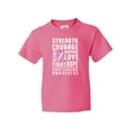 thumbnail image 1 of Inktastic Turners Syndrome Awareness Strength Courage Support Youth T-Shirt, 1 of 5