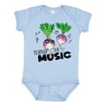 thumbnail image 1 of Inktastic Turnip the Music Partying Vegetables Boys or Girls Baby Bodysuit, 1 of 5