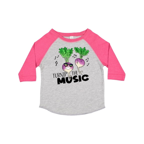 Inktastic Turnip the Music Partying Vegetables Boys or Girls Toddler T-Shirt