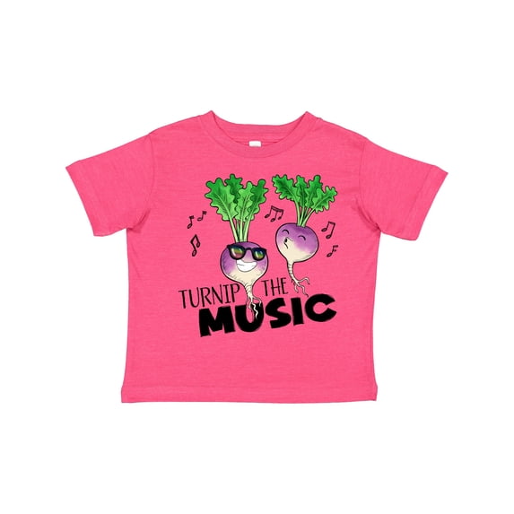 Inktastic Turnip the Music Partying Vegetables Boys or Girls Toddler T-Shirt