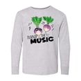 thumbnail image 1 of Inktastic Turnip the Music Partying Vegetables Long Sleeve Youth T-Shirt, 1 of 5