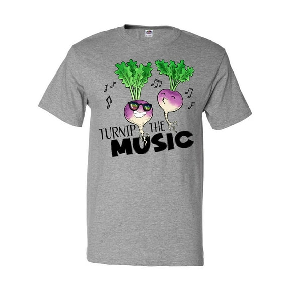 Inktastic Turnip the Music Partying Vegetables T-Shirt