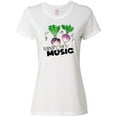 thumbnail image 1 of Inktastic Turnip the Music Partying Vegetables Women's T-Shirt, 1 of 5