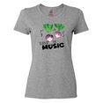thumbnail image 1 of Inktastic Turnip the Music Partying Vegetables Women's T-Shirt, 1 of 5