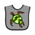 thumbnail image 1 of Inktastic Turtle Illustration Boys or Girls Baby Bib, 1 of 4