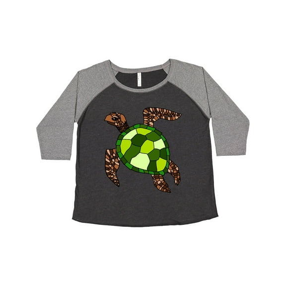 Inktastic Turtle Illustration Women's Plus Size T-Shirt