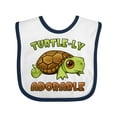 thumbnail image 1 of Inktastic Turtle-ly Adorable Cute Turtle Boys or Girls Baby Bib, 1 of 4