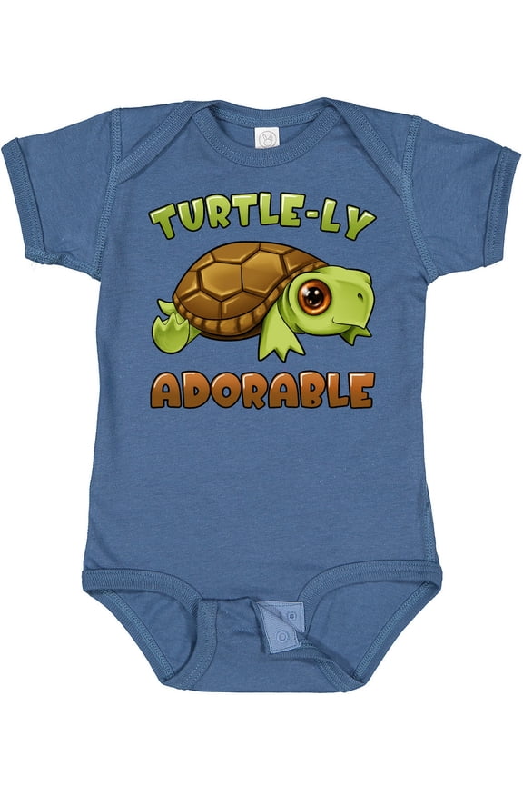 Turtle-ly Adorable Cute Turtle Boys or Girls Baby Bodysuit