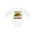 thumbnail image 1 of Inktastic Turtle-ly Adorable Cute Turtle Boys or Girls Long Sleeve Baby Bodysuit, 1 of 5