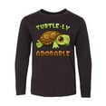 thumbnail image 1 of Inktastic Turtle-ly Adorable Cute Turtle Long Sleeve Youth T-Shirt, 1 of 5