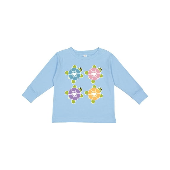 Inktastic Turtles Cute Turtle Lover Girls Long Sleeve Toddler T-Shirt