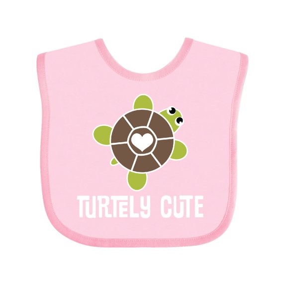 Inktastic Turtley Cute Girl Turtle Girls Baby Bib