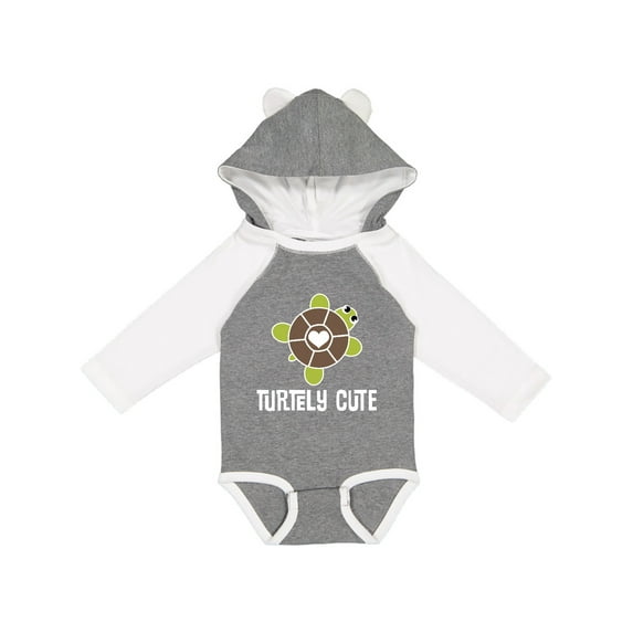 Inktastic Turtley Cute Girl Turtle Girls Long Sleeve Baby Bodysuit