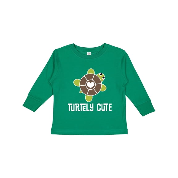 Inktastic Turtley Cute Girl Turtle Girls Long Sleeve Toddler T-Shirt