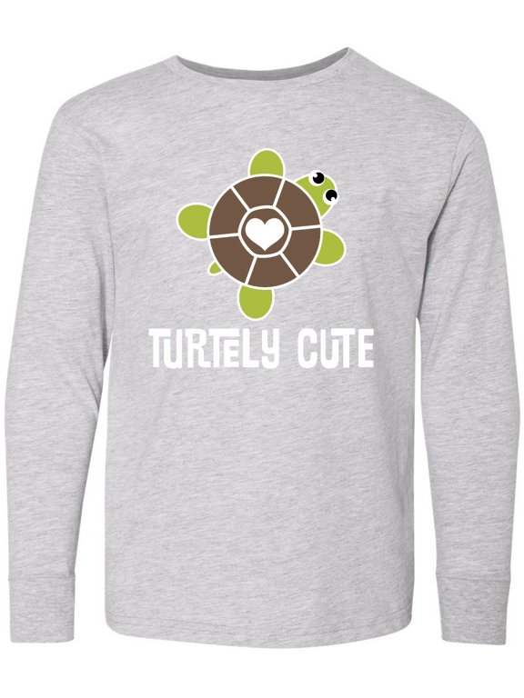 Turtley Cute Girl Turtle Long Sleeve Youth T-Shirt