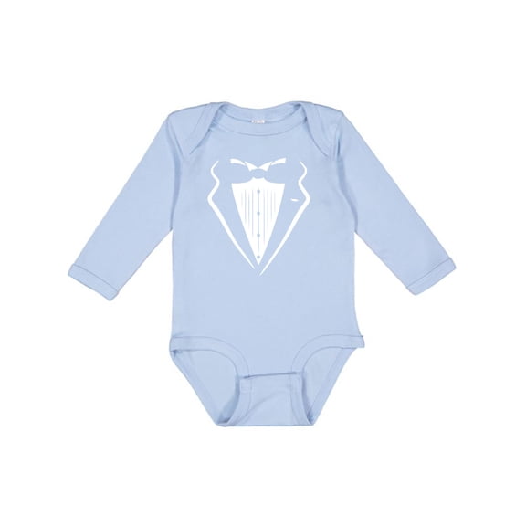 Inktastic Tuxedo Boys Long Sleeve Baby Bodysuit