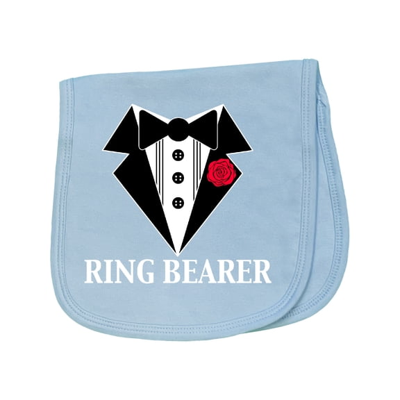 Inktastic Tuxedo Ring Bearer Baby Burp Cloth