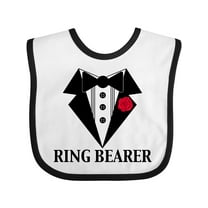 Inktastic Tuxedo Ring Bearer Boys Baby Bib