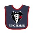 thumbnail image 1 of Inktastic Tuxedo Ring Bearer Boys Baby Bib, 1 of 4