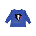 thumbnail image 1 of Inktastic Tuxedo Ring Bearer Boys Long Sleeve Toddler T-Shirt, 1 of 5