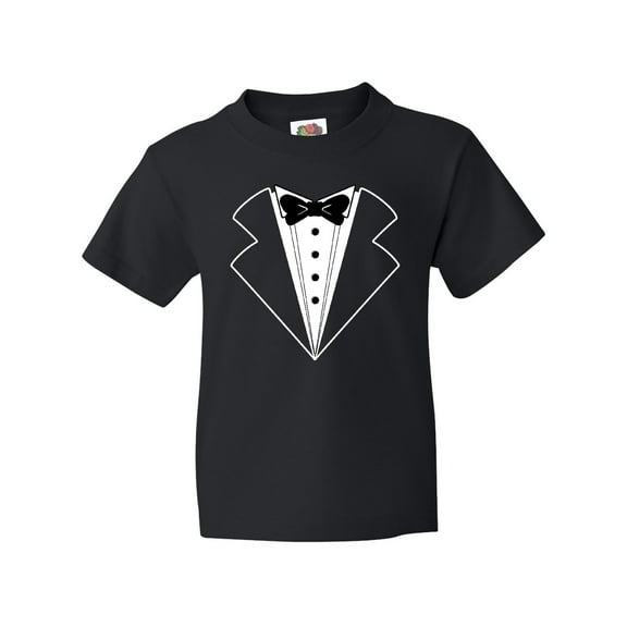 Inktastic Tuxedo with Bow Tie Youth T-Shirt