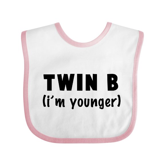 Inktastic Twin B (i'm Younger) Boys or Girls Baby Bib