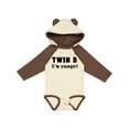 thumbnail image 1 of Inktastic Twin B (i'm Younger) Boys or Girls Long Sleeve Baby Bodysuit, 1 of 5