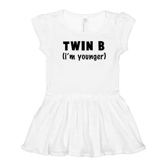 Inktastic Twin B (i'm Younger) Girls Toddler Dress