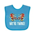 thumbnail image 1 of Inktastic Twin Boy Motorcycle Bear Boys Baby Bib, 1 of 4