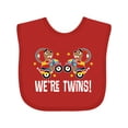 thumbnail image 1 of Inktastic Twin Boy Motorcycle Bear Boys Baby Bib, 1 of 4