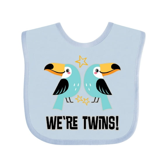 Inktastic Twin Boys Toucan Birds Matching Boys or Girls Baby Bib