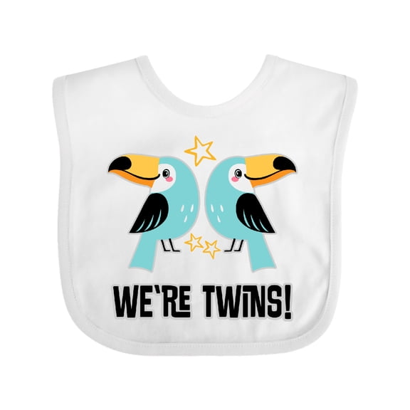 Inktastic Twin Boys Toucan Birds Matching Boys or Girls Baby Bib