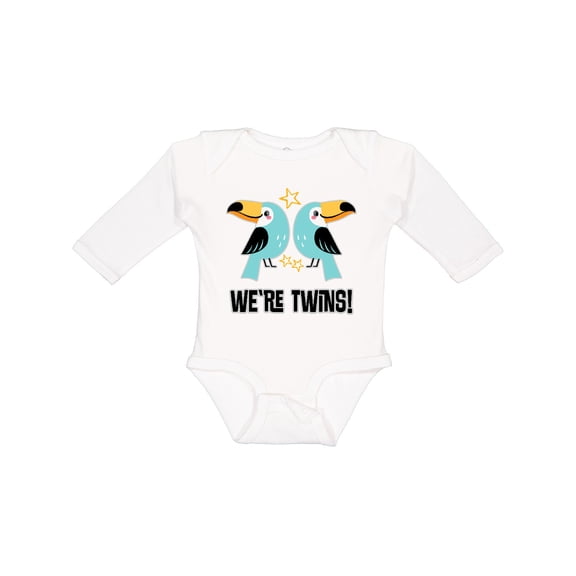 Inktastic Twin Boys Toucan Birds Matching Boys or Girls Long Sleeve Baby Bodysuit
